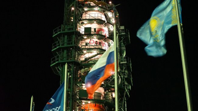 Ракета-носитель Союз-2.1б с разгонным блоком Фрегат и 34 космическими аппаратами OneWeb на борту. 7 февраля 2020 Ракета-носитель Союз-2.1б с разгонным блоком Фрегат и 34 космическими аппаратами OneWeb на борту. 7 февраля 2020