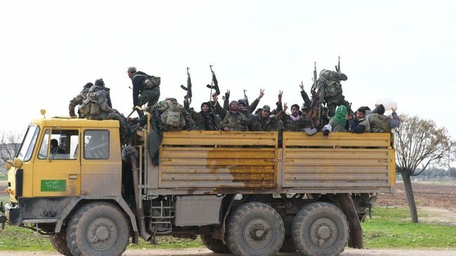Подразделения сирийской армии в провинции Идлиб