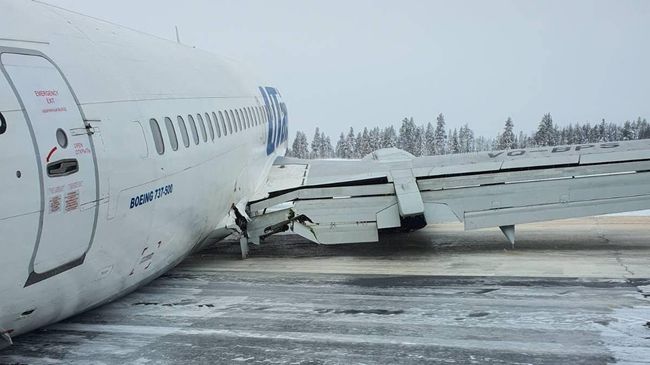 Самолет UTair совершил жесткую посадку в аэропорту Усинска. 9 февраля 2020