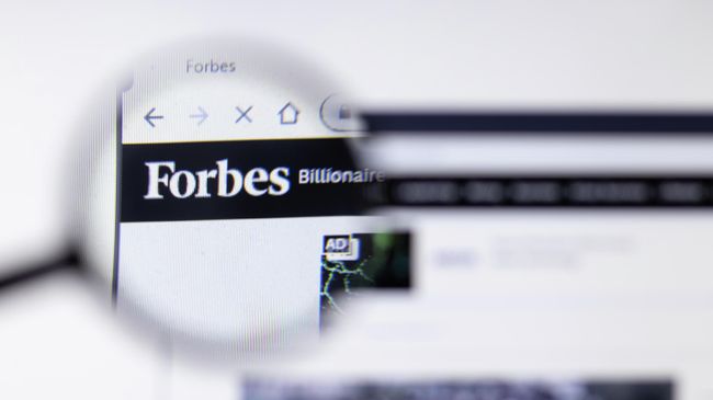 Страница сайта Forbes Страница сайта Forbes