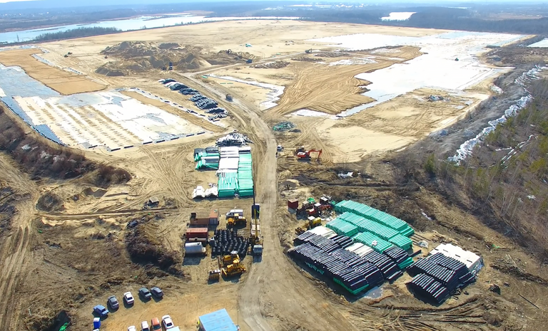 Шламонакопитель Белое море в Нижегородской области