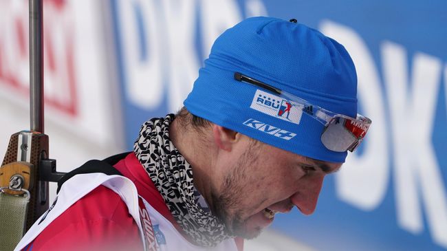 Александр Логинов (Россия) на финише одиночной смешанной эстафеты на чемпионате мира по биатлону в итальянской Антерсельве. Александр Логинов (Россия) на финише одиночной смешанной эстафеты на чемпионате мира по биатлону в итальянской Антерсельве.