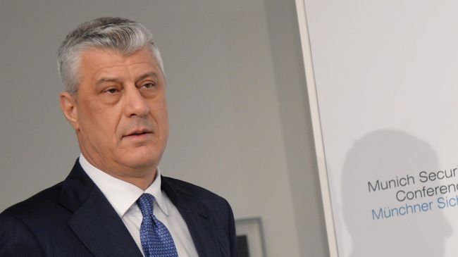 Президент самопровозглашенного Косово Хашим Тачи Президент самопровозглашенного Косово Хашим Тачи
