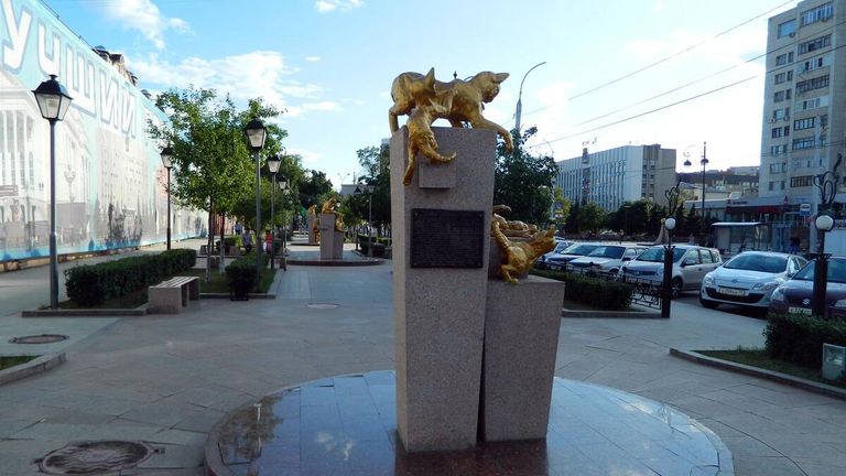 Сквер сибирских кошек в Тюмени Сквер сибирских кошек в Тюмени