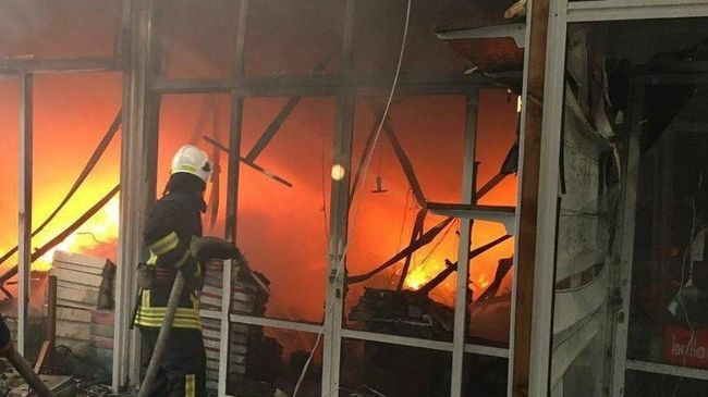 Пожар в Азербайджане