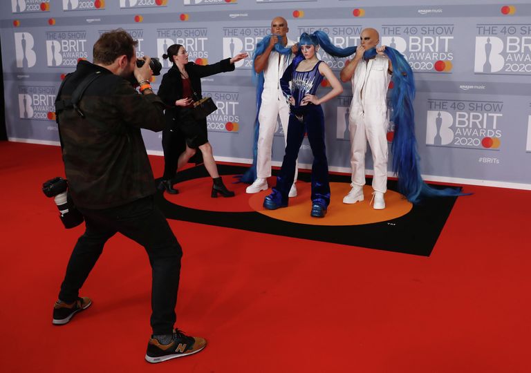 Певица Ashnikko на церемонии вручения премии Brit Awards в Лондоне