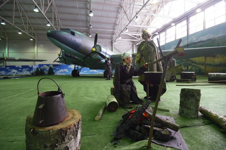 Экспозиция в Центральном музее Военно-воздушных сил в Монино Экспозиция в Центральном музее Военно-воздушных сил в Монино