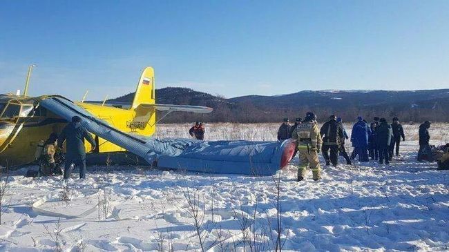 Место жесткой посадки самолета Ан-2 в Магадане Место жесткой посадки самолета Ан-2 в Магадане