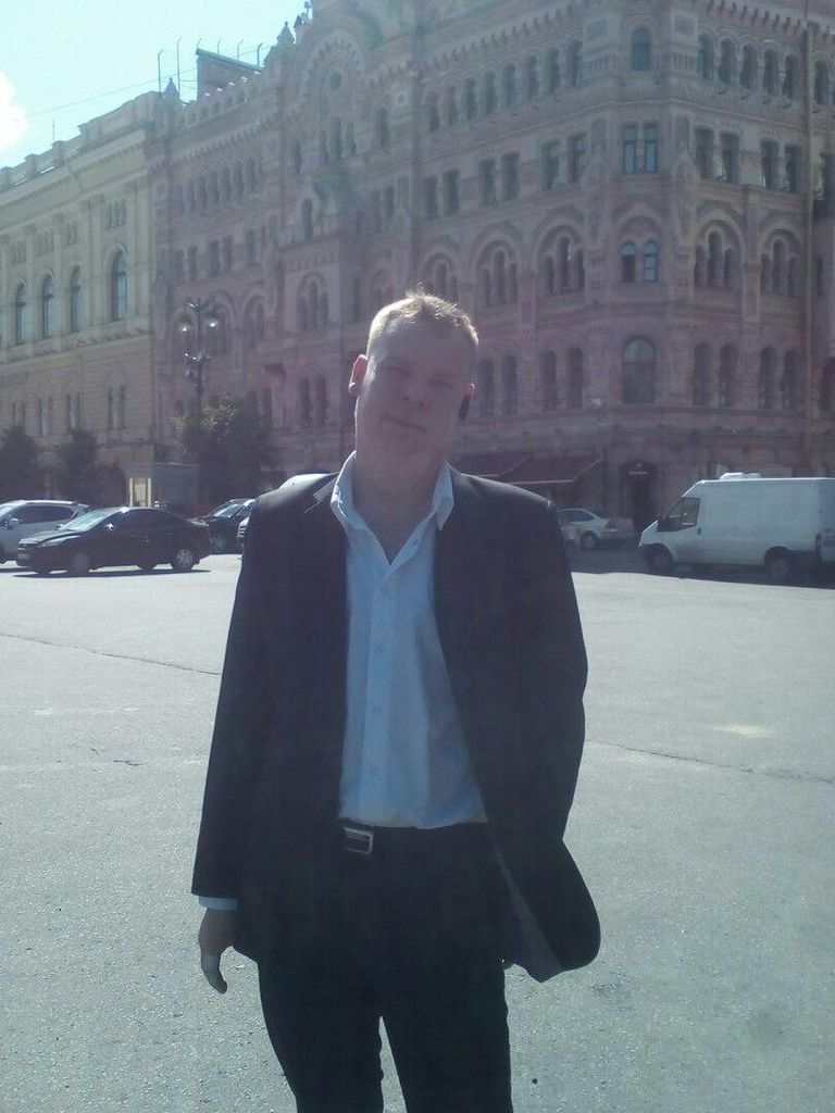 Алексей Мутин в центре Санкт-Петербурга