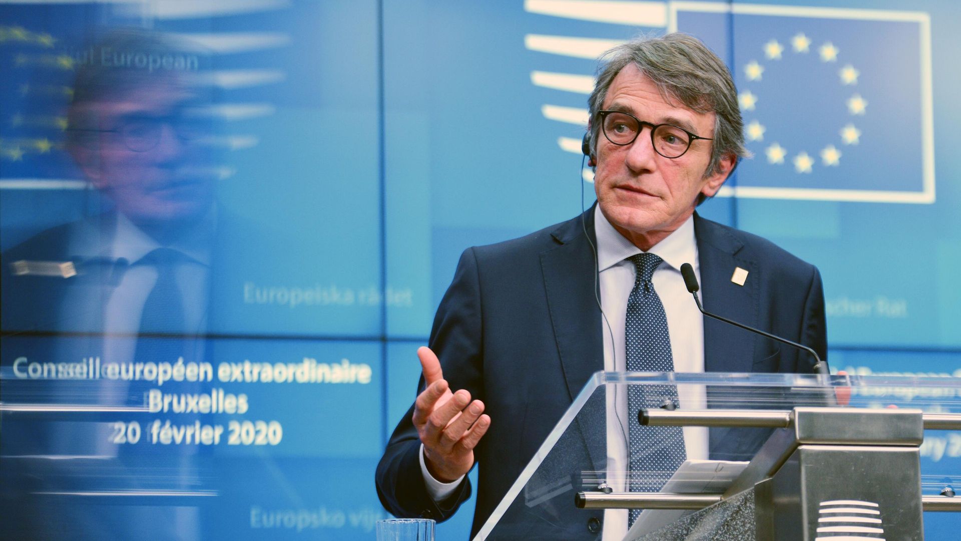 Председатель Европарламента Давид Сассоли на саммите ЕС в Брюсселе - РИА Новости, 1920