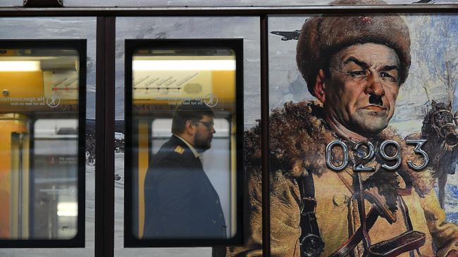 Запуск тематического поезда метро Путь к Победе Запуск тематического поезда метро Путь к Победе