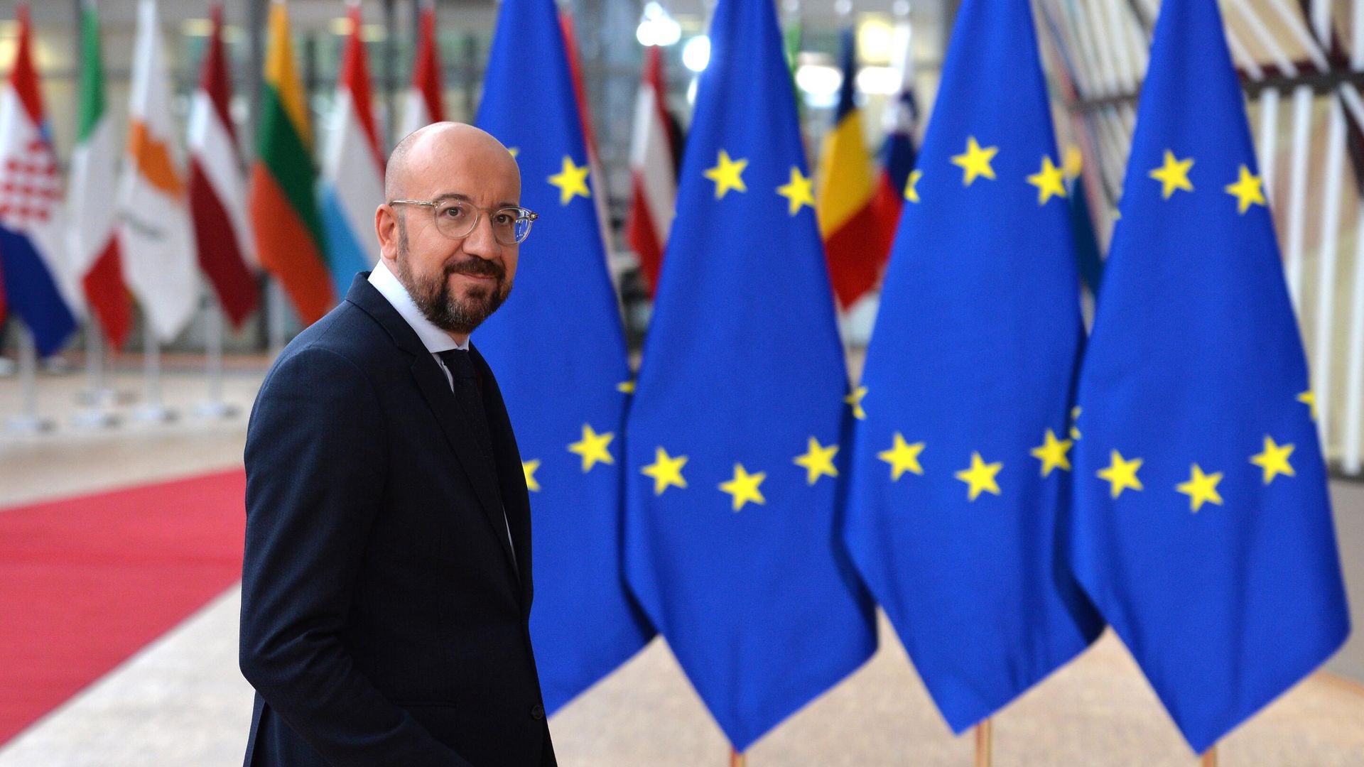 Президент Европейского совета Шарль Мишель на саммите ЕС в Брюсселе - РИА Новости, 1920, 22.03.2021