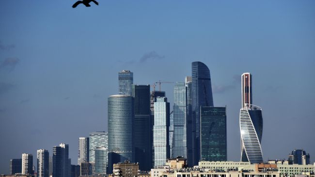 Небоскребы делового центра Москва-сити