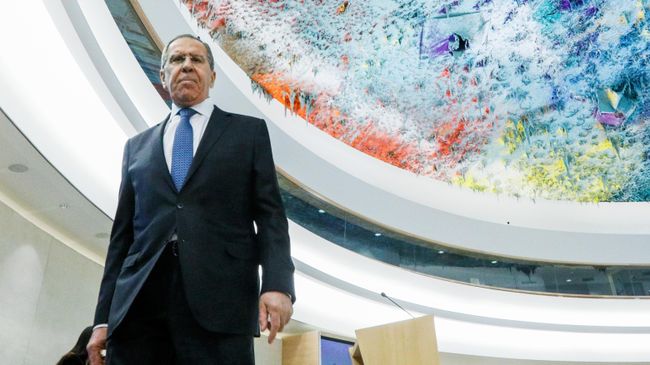 Министр иностранных дел РФ Сергей Лавров на Конференции по разоружению 2020 в рамках сегмента высокого уровня 43-й сессии Совета ООН по правам человека Министр иностранных дел РФ Сергей Лавров на Конференции по разоружению 2020 в рамках сегмента высокого уровня 43-й сессии Совета ООН по правам человека