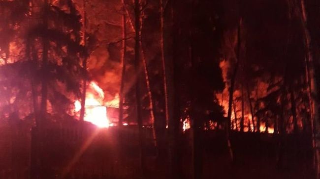 Пожар в городском округе Красногорск, поселок Новый, в ночь с 25 на 26 февраля Пожар в городском округе Красногорск, поселок Новый, в ночь с 25 на 26 февраля
