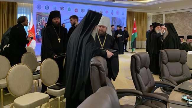 Глава Отдела внешних церковных связей Московского патриархата митрополит Волоколамский Иларион в Аммане Глава Отдела внешних церковных связей Московского патриархата митрополит Волоколамский Иларион в Аммане