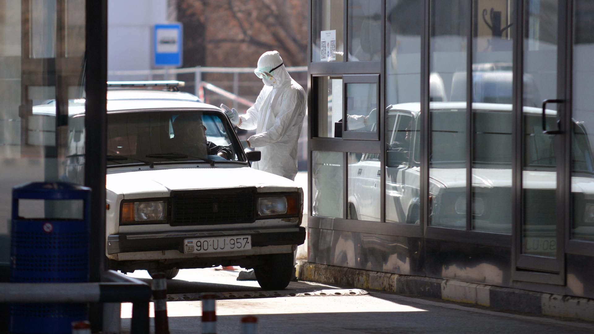 Пропускной пункт на границе с Азербайджаном Пропускной пункт на границе с Азербайджаном - РИА Новости, 1920, 05.05.2020