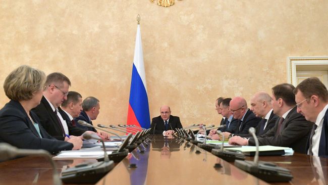 Председатель правительства РФ Михаил Мишустин проводит оперативное совещание с членами правительства РФ Председатель правительства РФ Михаил Мишустин проводит оперативное совещание с членами правительства РФ