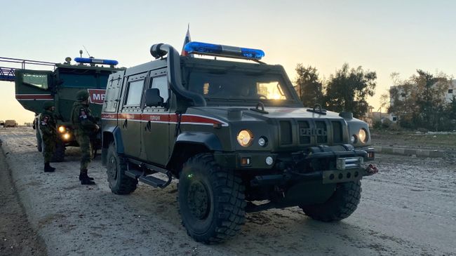 Патруль российской военной полиции в Сирии Патруль российской военной полиции в Сирии