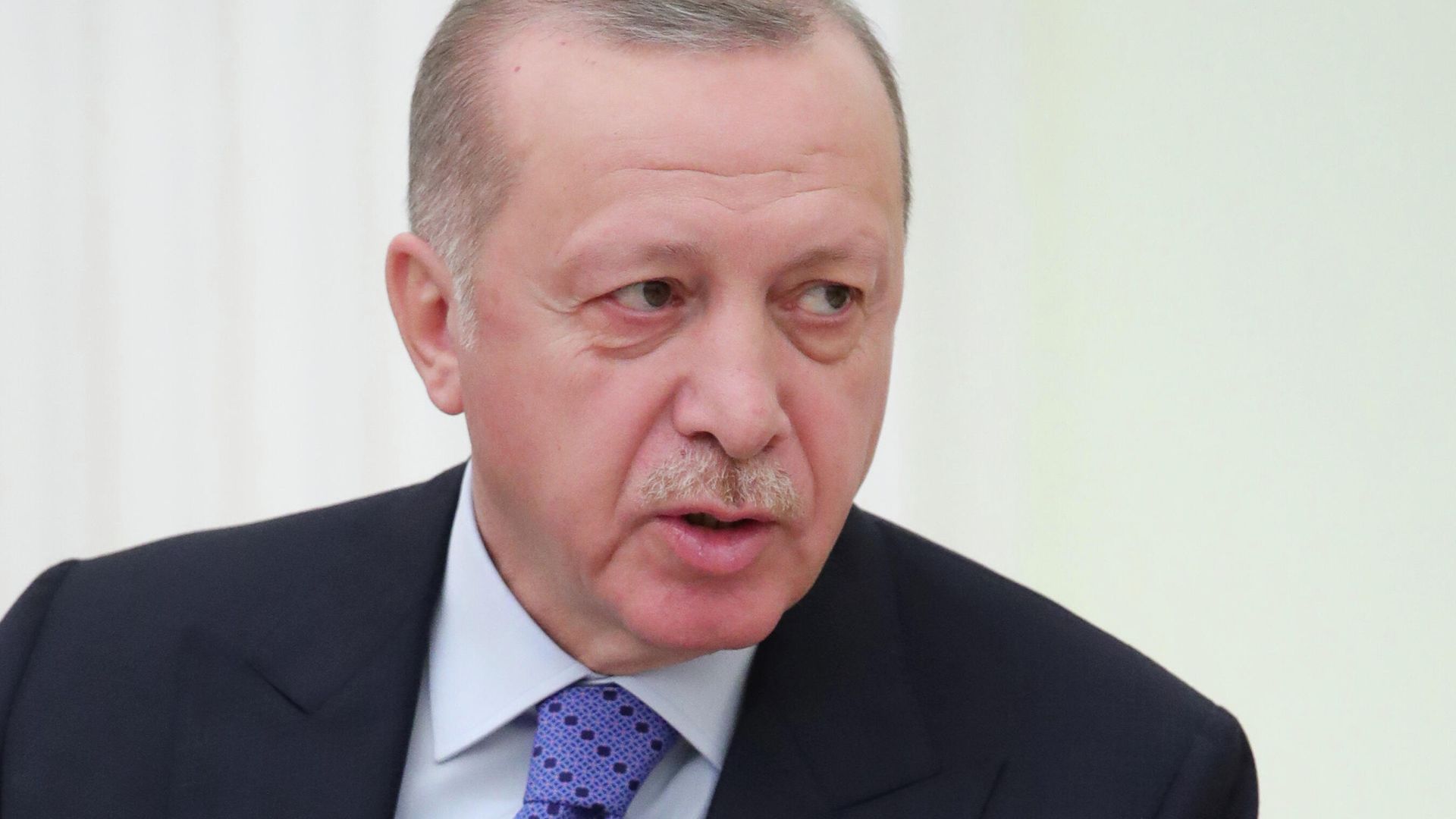 Президент Турции Реджеп Тайип Эрдоган во время встречи с президентом РФ Владимиром Путиным Президент Турции Реджеп Тайип Эрдоган во время встречи с президентом РФ Владимиром Путиным - РИА Новости, 1920, 16.10.2020