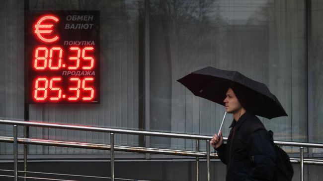 Табло курса обмена евро к рублю в Москве Табло курса обмена евро к рублю в Москве