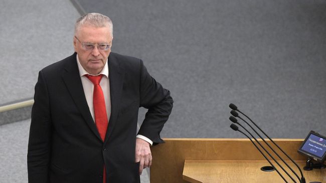 Владимир Жириновский на пленарном заседании Госдумы РФ