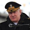 Главнокомандующий ВМФ РФ Николай Евменов выступает на церемонии спуска на воду корвета Ретивый в Санкт-Петербурге Главнокомандующий ВМФ РФ Николай Евменов выступает на церемонии спуска на воду корвета Ретивый в Санкт-Петербурге