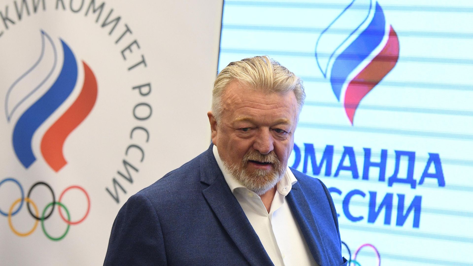 Вице-президент ОКР, президент Федерации спортивной гимнастики России Василий Титов перед началом заседания исполкома Олимпийского комитета России. Вице-президент ОКР, президент Федерации спортивной гимнастики России Василий Титов перед началом заседания исполкома Олимпийского комитета России. - РИА Новости, 1920, 06.11.2021