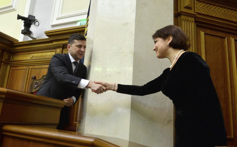 Президент Украины Владимир Зеленский и Ирина Венедиктова Президент Украины Владимир Зеленский и Ирина Венедиктова