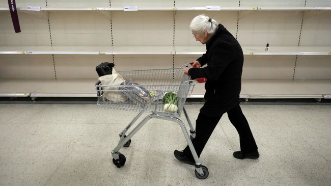 Ситуация в продуктовых магазинах в Лондоне