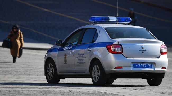 Полицейский автомобиль в Москве