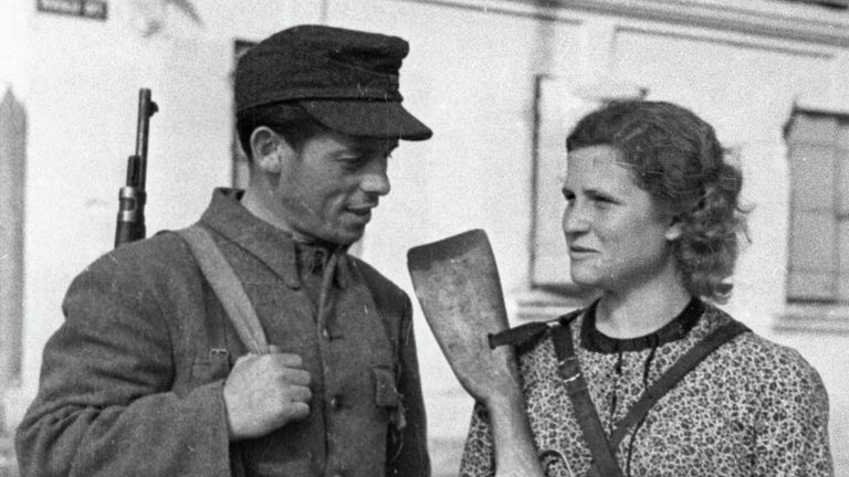 Литовские партизаны в Вильнюсе во время Великой Отечественной войны 1941-1945 годов