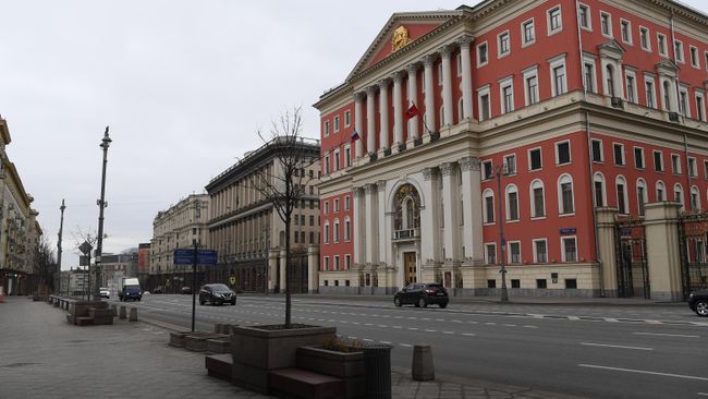 Здание Московской мэрии на Тверской улице Здание Московской мэрии на Тверской улице