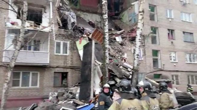Поврежденный, в результате взрыва бытового газа, жилой дом в Орехово-Зуево Поврежденный, в результате взрыва бытового газа, жилой дом в Орехово-Зуево