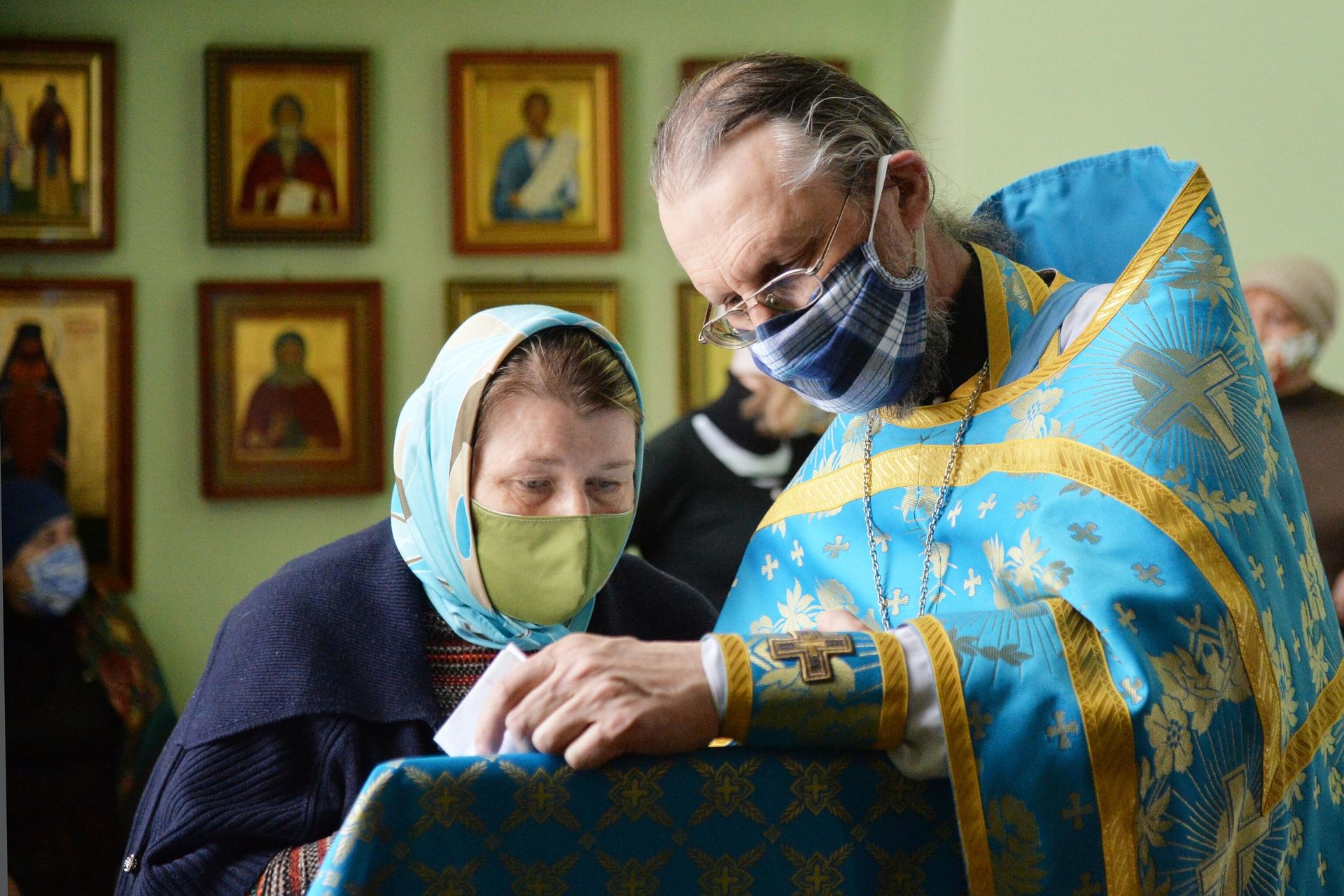 Богослужение в храме Святого преподобного Сергия Радонежского в Челябинске - РИА Новости, 1920, 02.04.2021