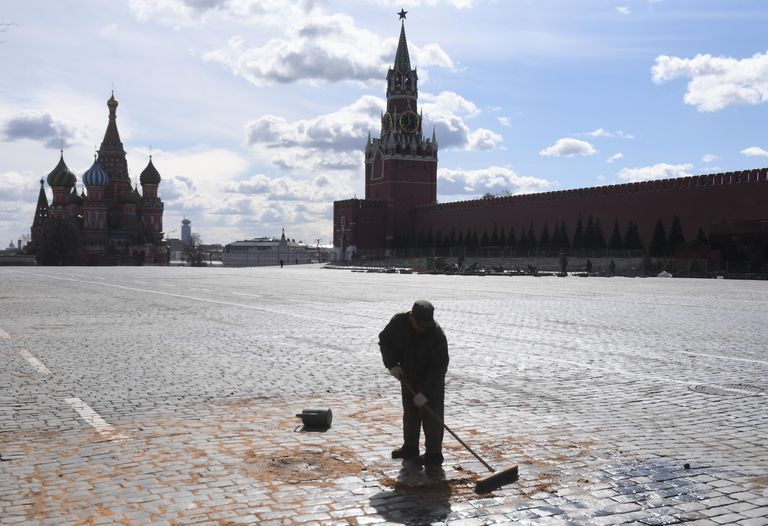 Москва во время режима самоизоляции жителей Москва во время режима самоизоляции жителей