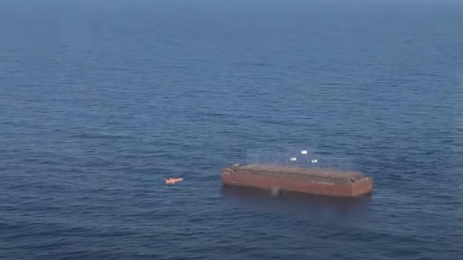 Испытания угрожающей мосту в Крым украинской ракеты сняли на видео Испытания угрожающей мосту в Крым украинской ракеты сняли на видео