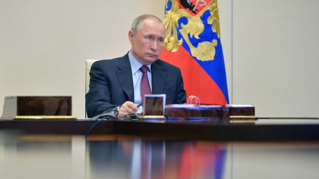 Президент РФ Владимир Путин проводит совещание в режиме видеоконференции Президент РФ Владимир Путин проводит совещание в режиме видеоконференции