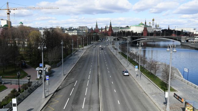 Москва во время режима самоизоляции жителей Москва во время режима самоизоляции жителей