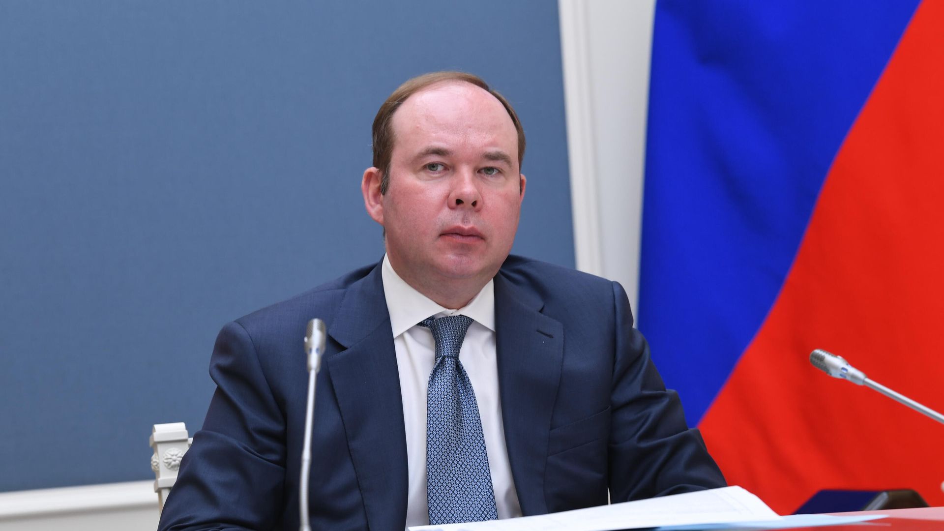 Руководитель администрации президента РФ Антон Вайно в ситуационном центре в Кремле принимает участие в совещании президента РФ Владимира Путина - РИА Новости, 1920