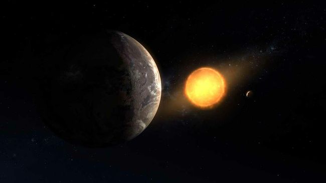 Экзопланета Kepler-1649c. Концепт Экзопланета Kepler-1649c. Концепт