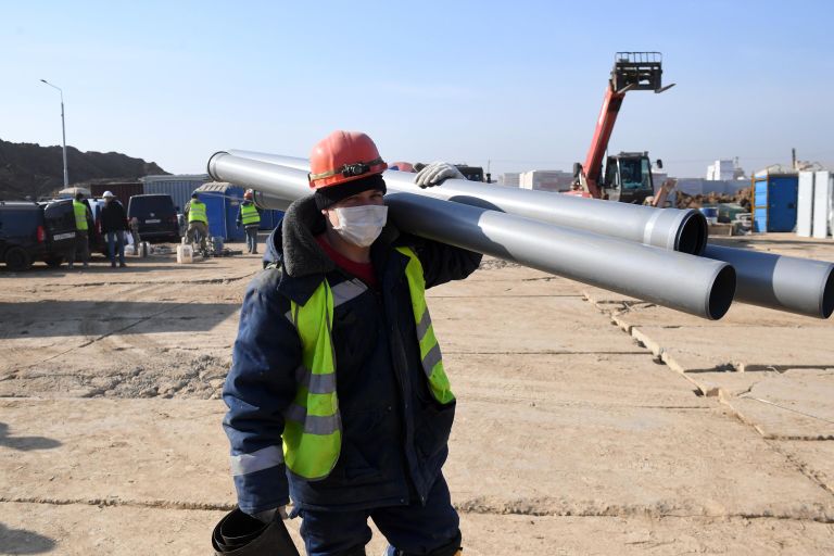 Продолжается строительство инфекционной больницы в Новой Москве Продолжается строительство инфекционной больницы в Новой Москве