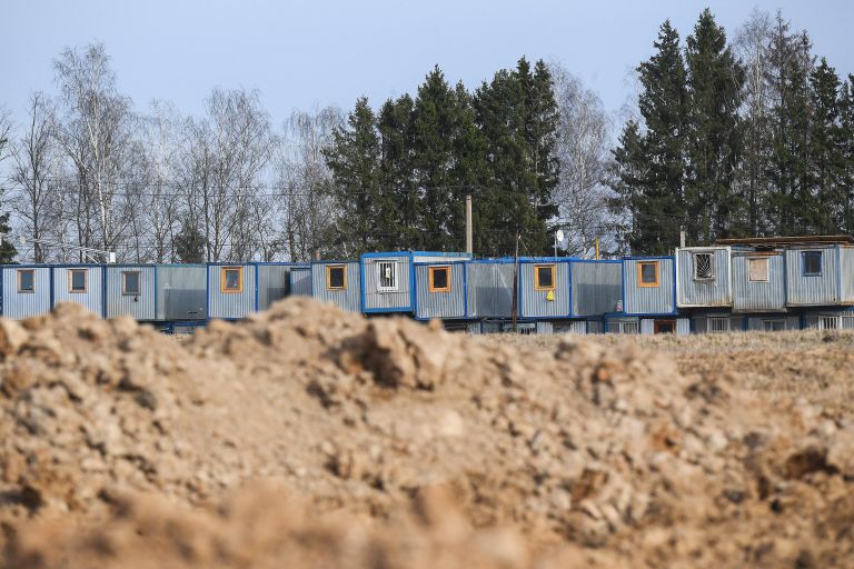 Продолжается строительство инфекционной больницы в Новой Москве Продолжается строительство инфекционной больницы в Новой Москве
