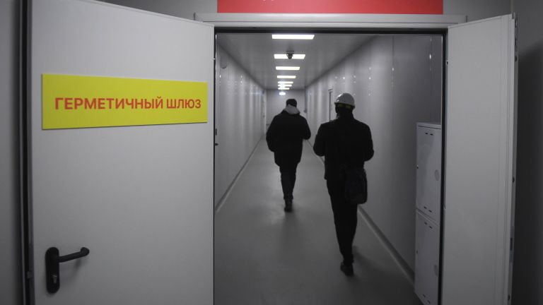 Коридор заразной зоны в инфекционном центре в Новой Москве Коридор заразной зоны в инфекционном центре в Новой Москве
