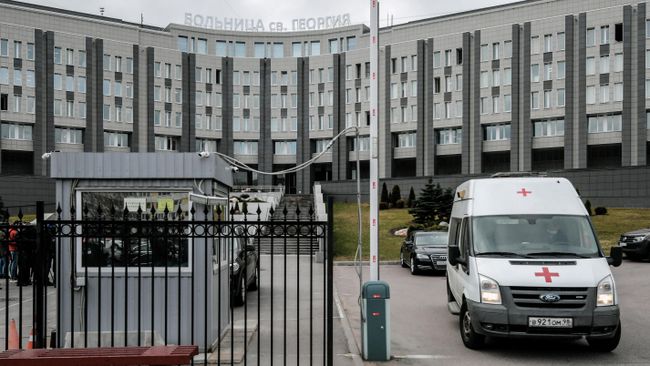 Больница Святого Георгия в Санкт-Петербурге, перепрофилированная под прием пациентов с внебольничной пневмонией и Covid-19 Больница Святого Георгия в Санкт-Петербурге, перепрофилированная под прием пациентов с внебольничной пневмонией и Covid-19