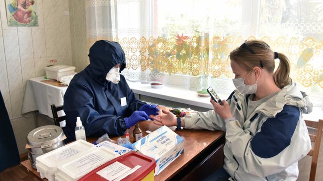 Прохождение экспресс-тестов на выявление коронавируса в одной из районных поликлиник Львова Прохождение экспресс-тестов на выявление коронавируса в одной из районных поликлиник Львова