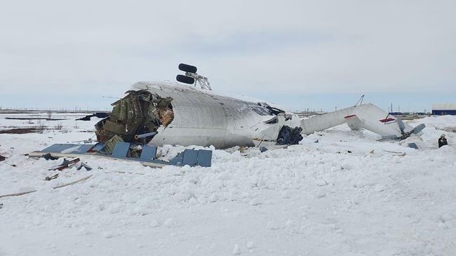 На месте жесткой посадки вертолета Ми-26 в ЯНАО