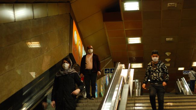 Ситуация в тегеранском метрополитене в условиях коронавируса Ситуация в тегеранском метрополитене в условиях коронавируса