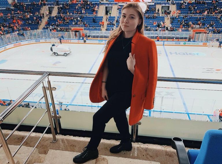 Сабина Жамнова, дочь генерального менеджера Спартака, олимпийского чемпиона Алексея Жамнова Сабина Жамнова, дочь генерального менеджера Спартака, олимпийского чемпиона Алексея Жамнова