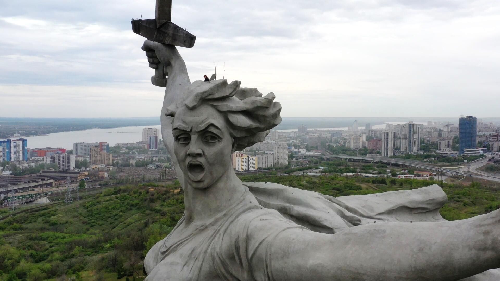 Монумент Родина-мать зовет! на Мамаевом кургане в Волгограде Монумент Родина-мать зовет! на Мамаевом кургане в Волгограде - РИА Новости, 1920, 29.04.2025